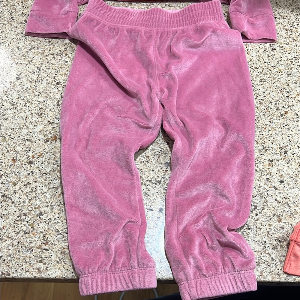 Nike Pink Velour Joggers - Picture 2 of 2